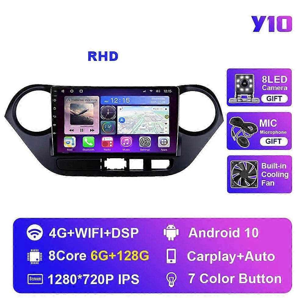 Autoradio 2DIN per Hyundai Grand I10 2014-2017 IPS Stereo Autoradio 2din Carplay Player DVD 4G Wifi DSP Multimedia GPS