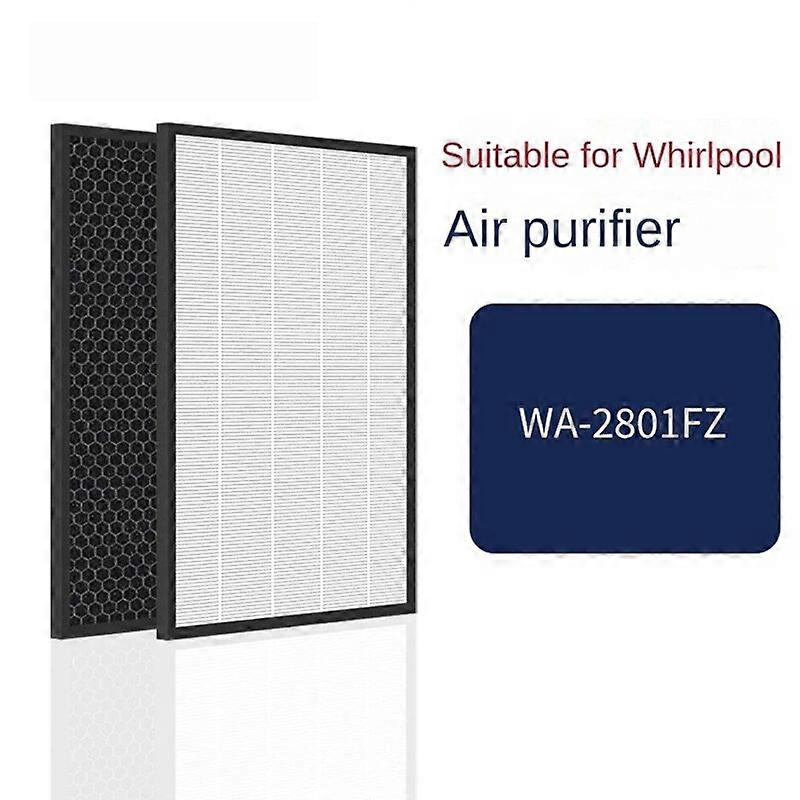 Parti di ricambio del filtro per Whirlpool WA-2801FZ Purificatore d'aria Umidificatore Filtro HEPA e set di filtri a carbone attivo