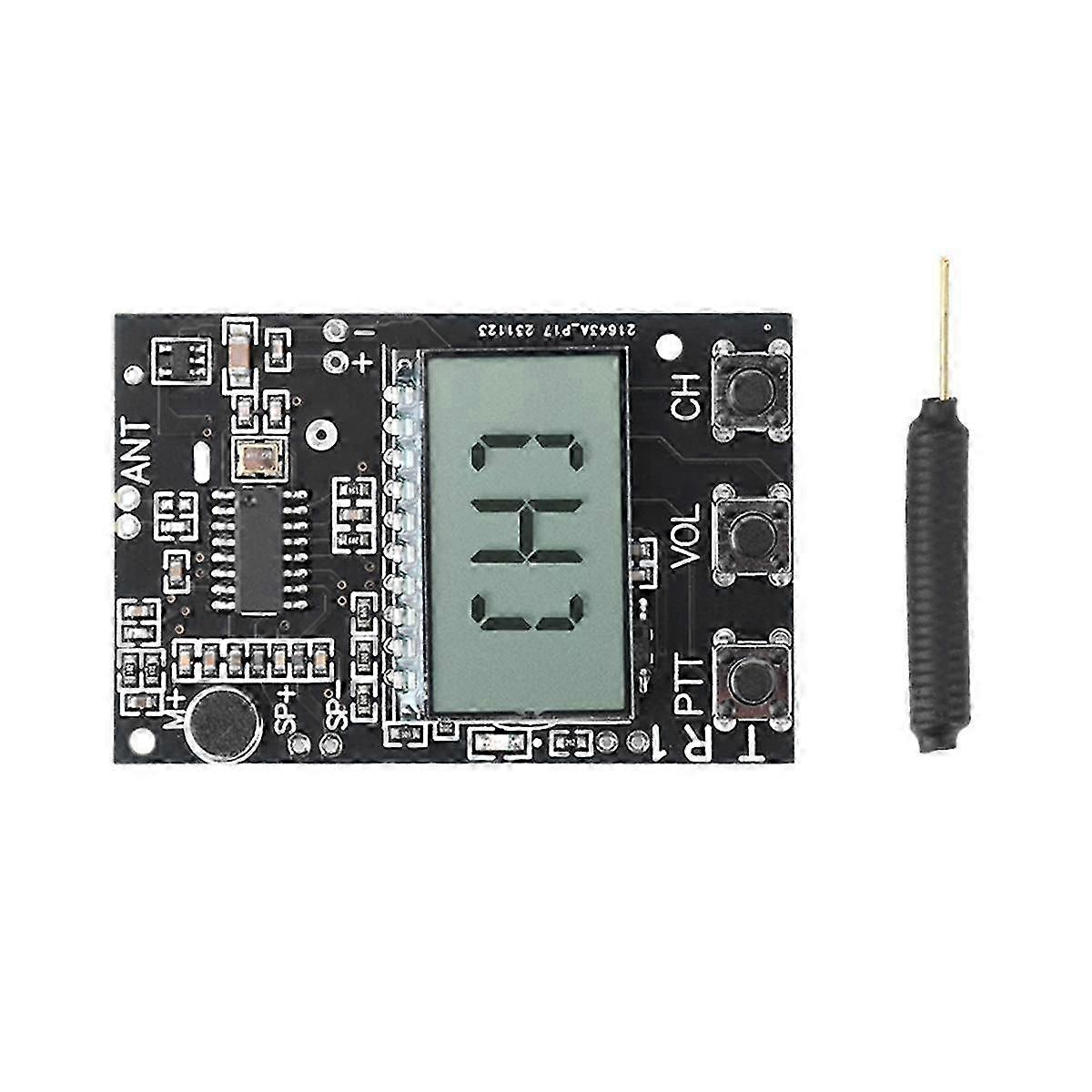 Fm Walkie Talkie Circuit Board Transceiver Module Fm Transmitter Receiver Module 7 Frequency 27-480mhz Dc3.3-6v