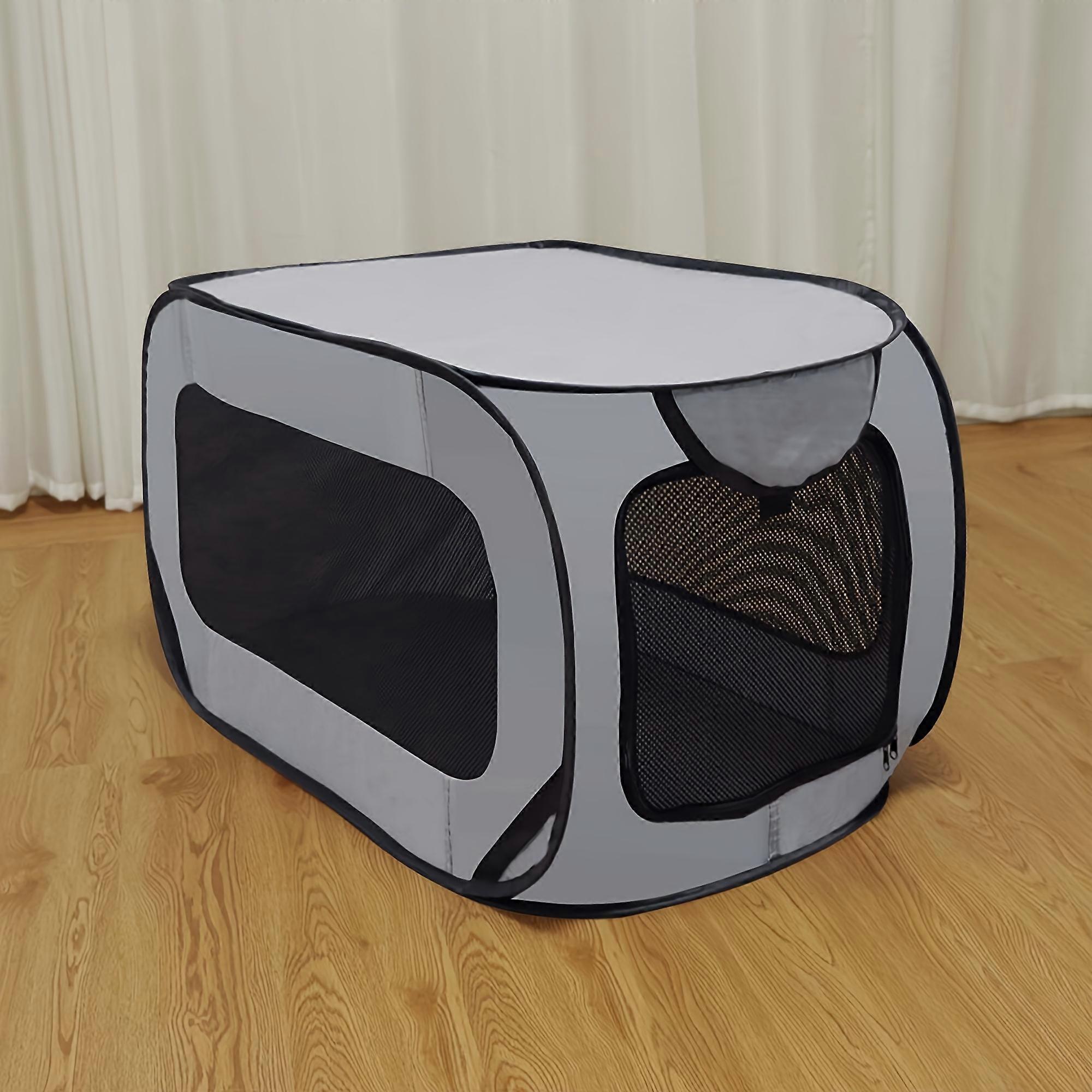 1pc Deluxe Portable Pet Playpen - Durable Collapsible Kennel, Safe Indoor/Outdoor Cat House, Spacious Rectangular Shelter for Dogs, Cats & Rabbits - P