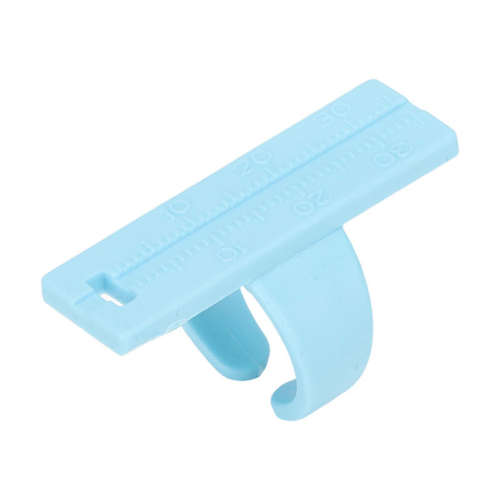Endodontic Ruler Gauge Professional Plastic Measuring Ring for Dentists Light Blue