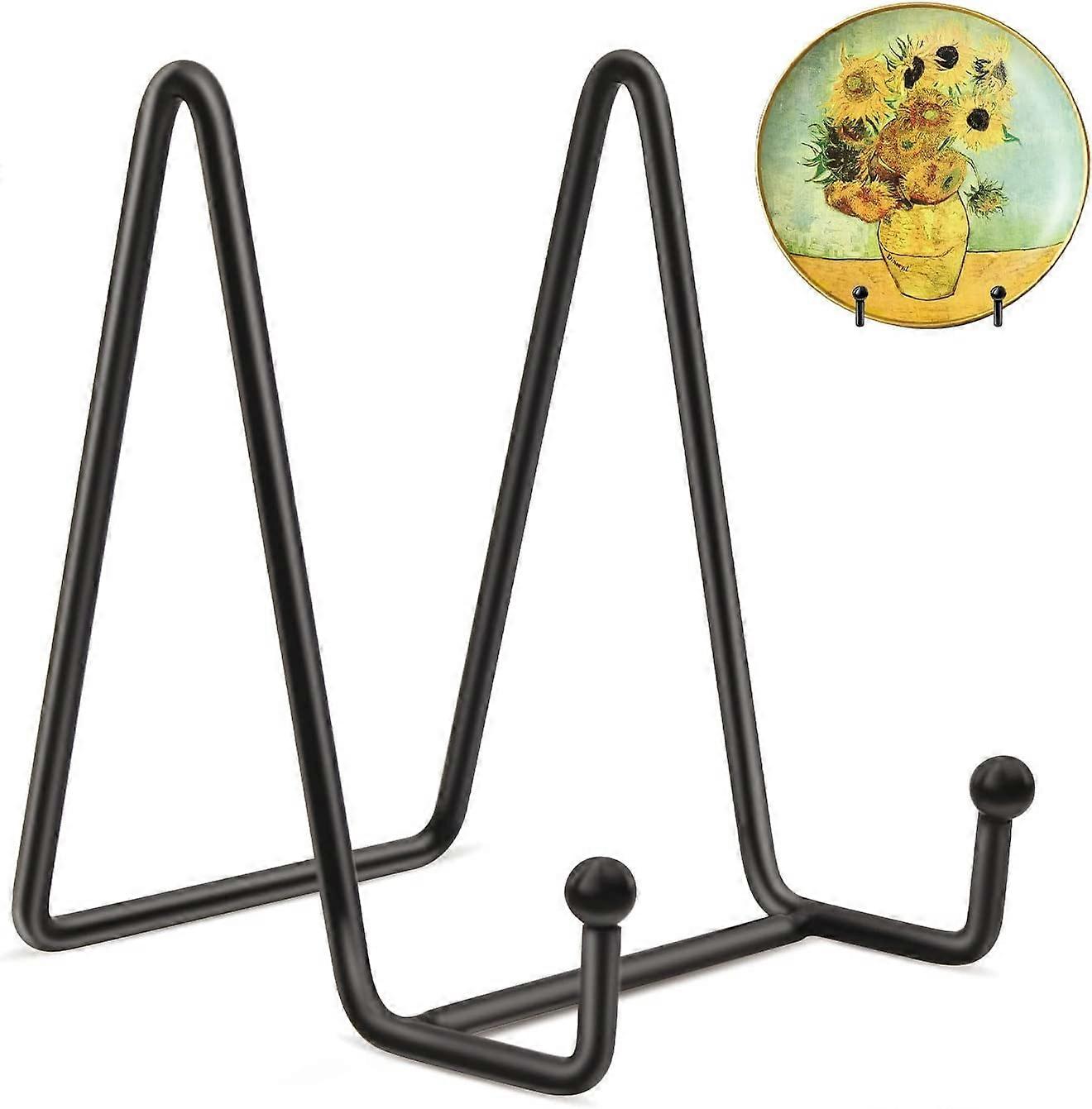 2 Hck Plate Stands for Display Iron Easel Plate Holder Display Stands Metal Frame Holder Stands