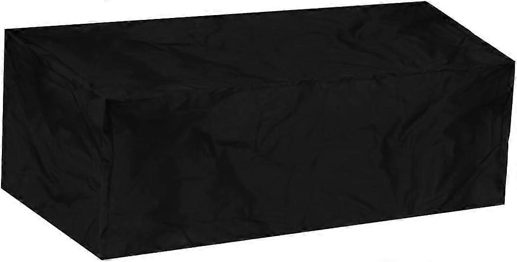 Graue Terrassenmöbelabdeckung - Anti-UV-Aufbewahrungsbox - Deckkastenabdeckung - Außenlagerbehälter