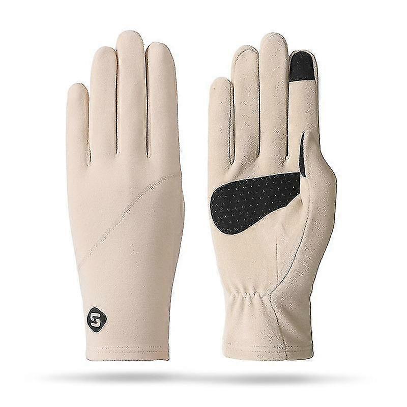 Anti-slip Touch Screen Driving And Cycling Gloves (khaki)