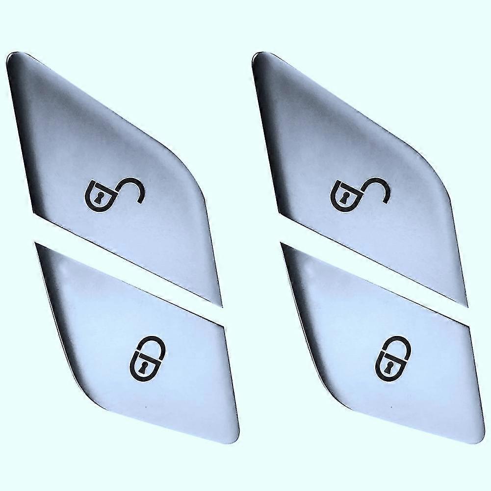 4x Car Door Switch Unlock Buttons Sequins Decoration Cover For W205 W213 X253 C E Class Glc 2015-20