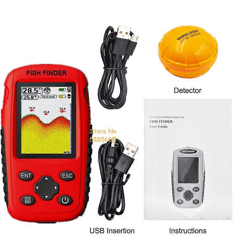 Smart Portable 50M Depth Sonar Fish finder 200M Wireless Underwater Visible High-Definition Sonar Sensor Fishing Fish detector