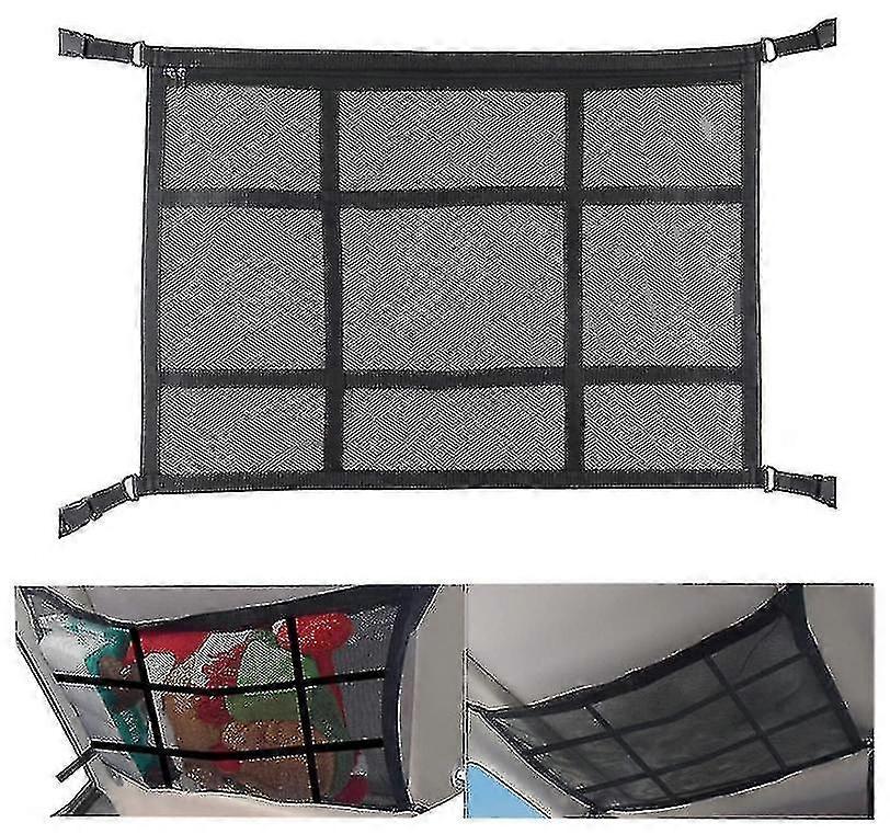 Car Ceiling Cargo Net Pocket Mesh Storage Bag Car Ceiling Organizer