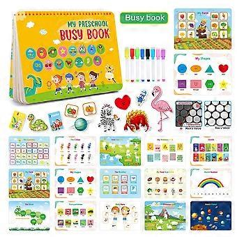 Kinds Busy Book Learning Toys for 2 3 4 5 Year Old Toddler - Kids Preschool Learning Activities Binder Early Educational