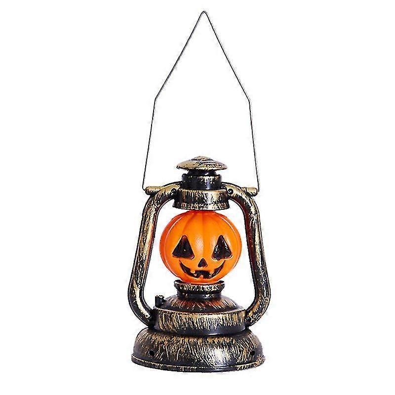 Halloween Supplies Halloween Horse Lantern Ghost Call Glowing Jack-o-lantern Night Bar Scene Decoration Props 1-pack Orange