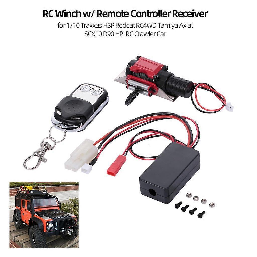 3x Winch + Remote Control + Receiver Upgrade Parts for Axial