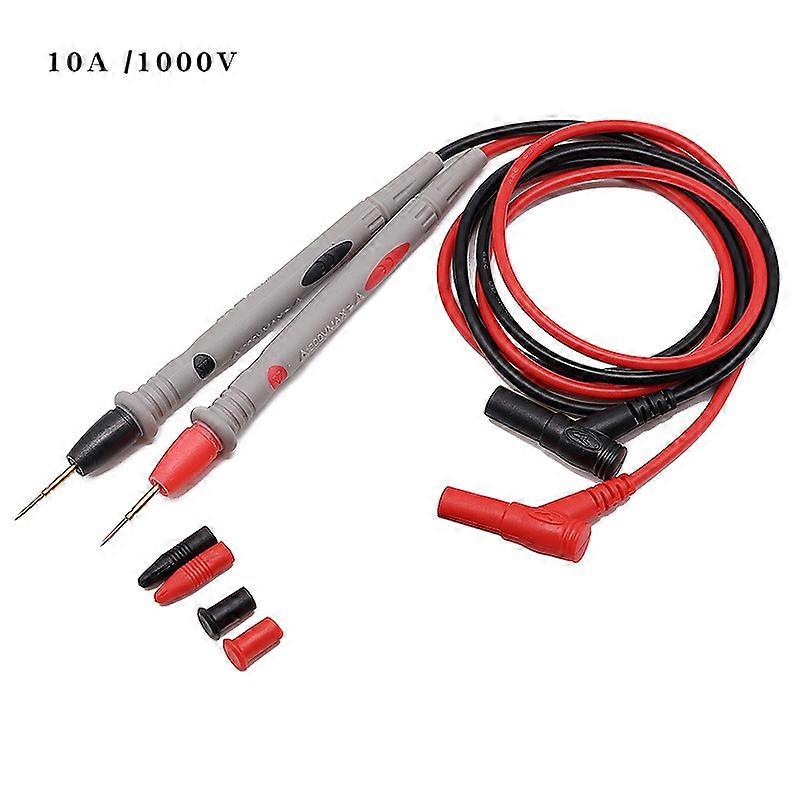 1 pair Digital Multimeter probe Soft-silicone-wire Needle-tip Universal test leads with Alligator clip For LED tester Multimetro