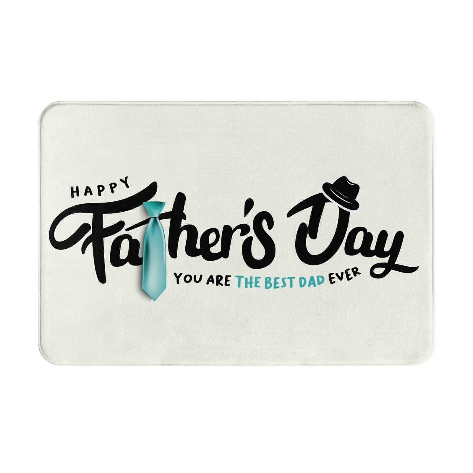 عيد الأب سعيد 34 ممسحة داخلية غير قابلة للانزلاق حصير الباب الأمامي حصائر قابلة للغسل للمدخل ، أرضية داخل الباب الخلفي الشرفة في الهواء الطلق داخلي 16x24in