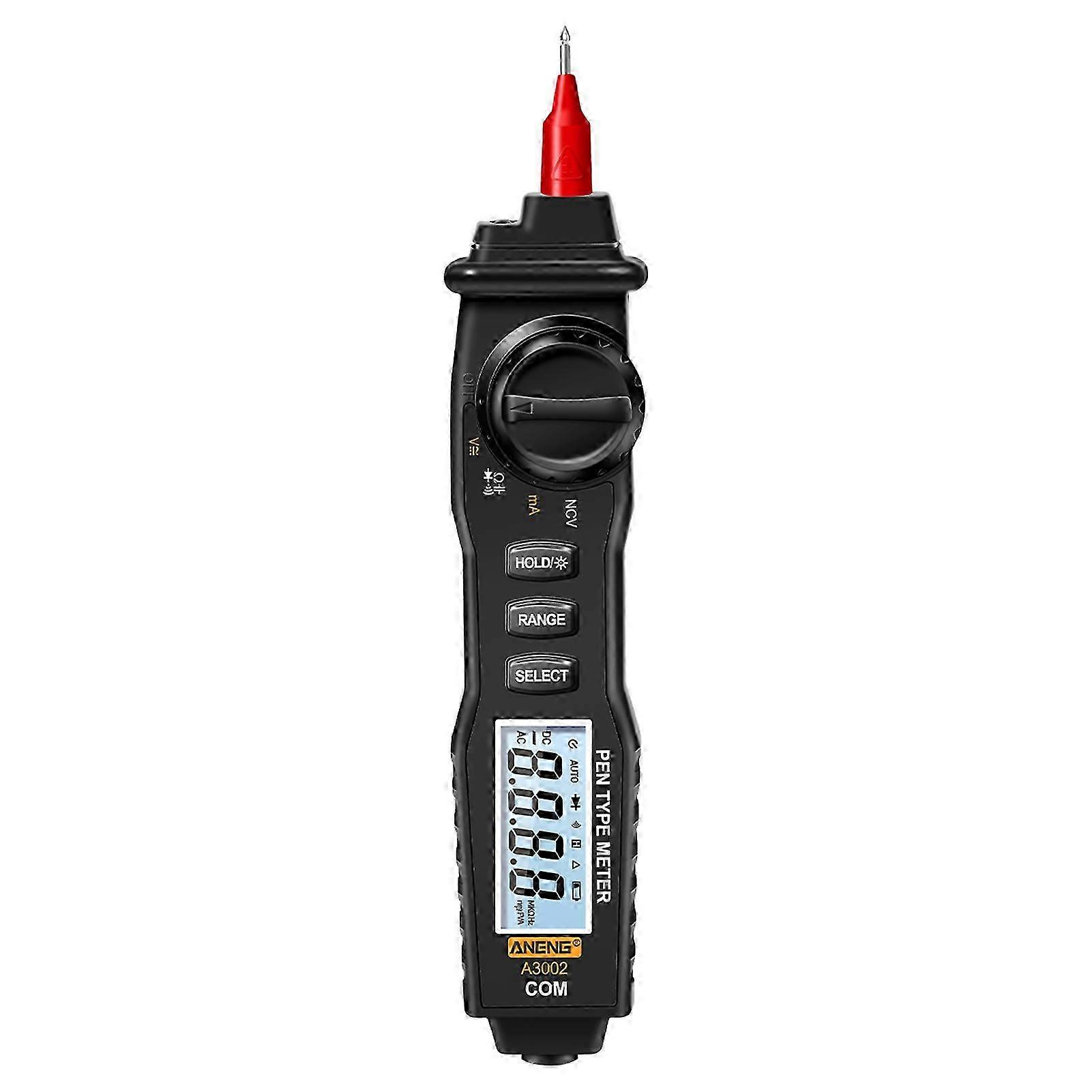 ANENG A3002 Pen Multimeter 4000 Counts Digital Multimeter Pen Non-contact Handheld Tester AC/DC Voltage / Diode / Continuity Testing Tool with Backlig