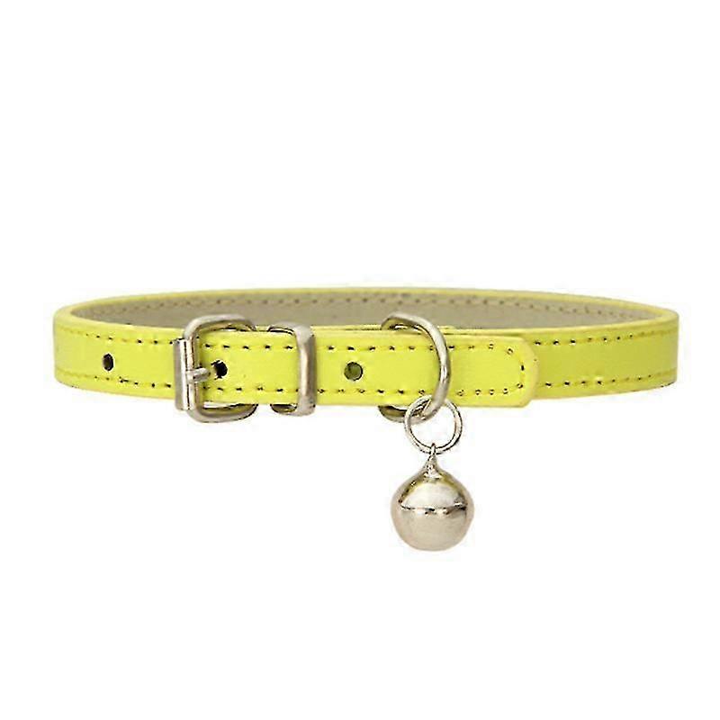 Leather Cat Collar with Bell for Boy, Girl, Kitten