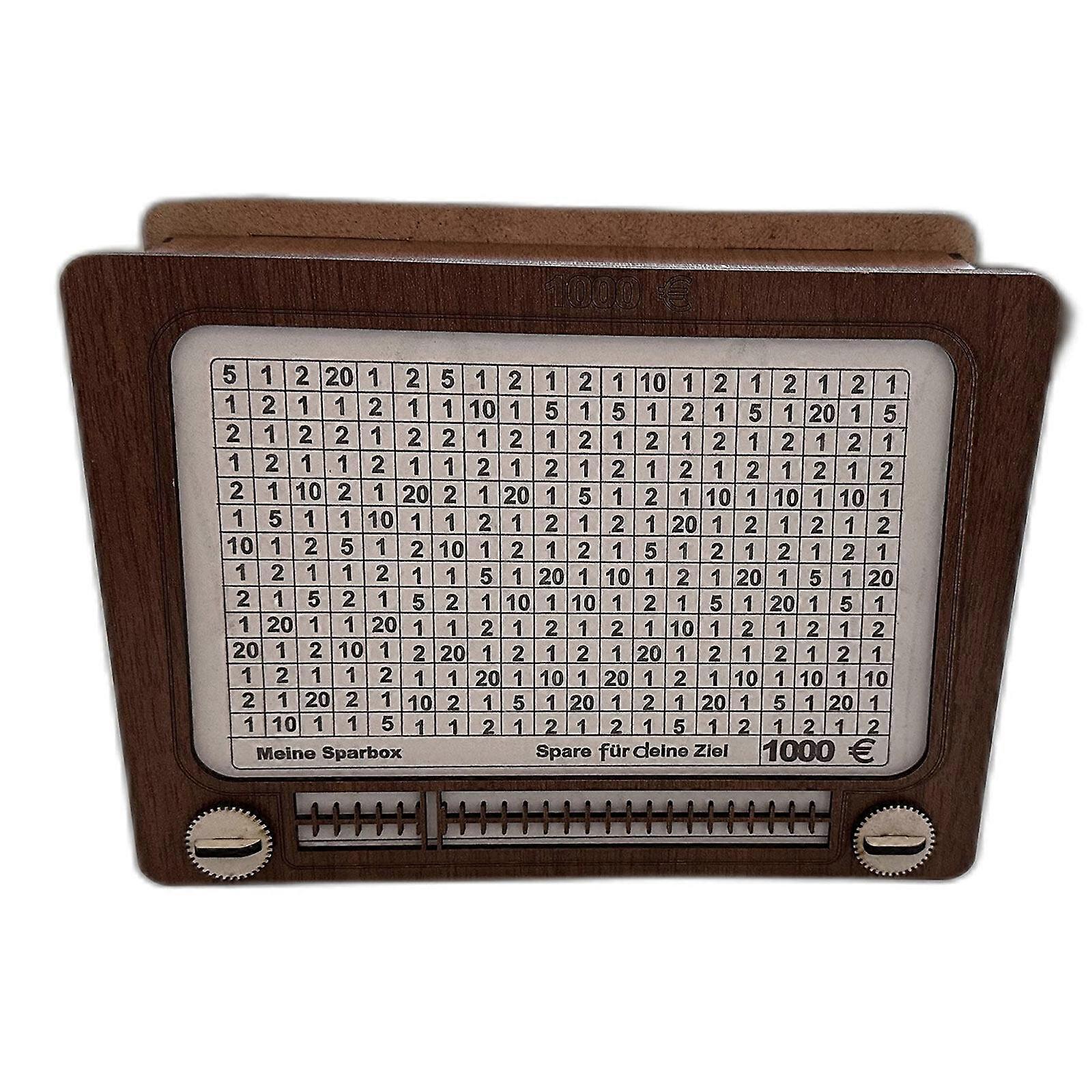 בנק חזירון עץ עם דלפק לחיסכון בכסף לילדים מבוגרים בנק כסף תיבת כסף