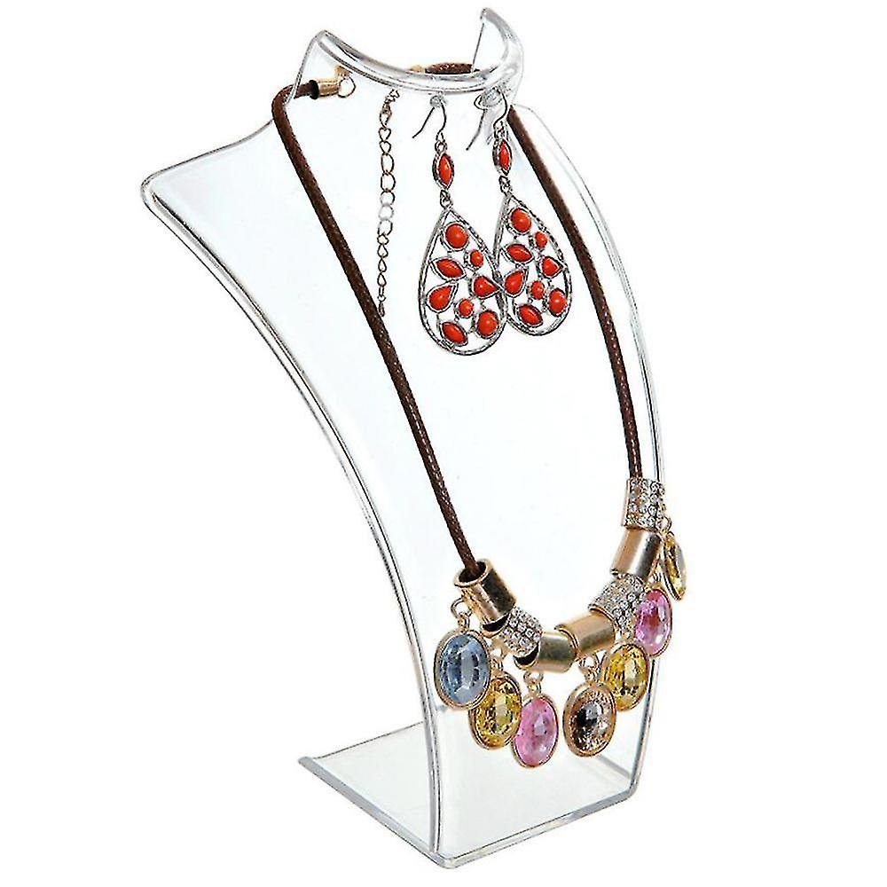 Acryl mannequin ketting display buste stand, sieraden houder, rack