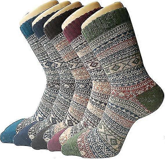5 Pairs Womens Socks Wool Thermal
