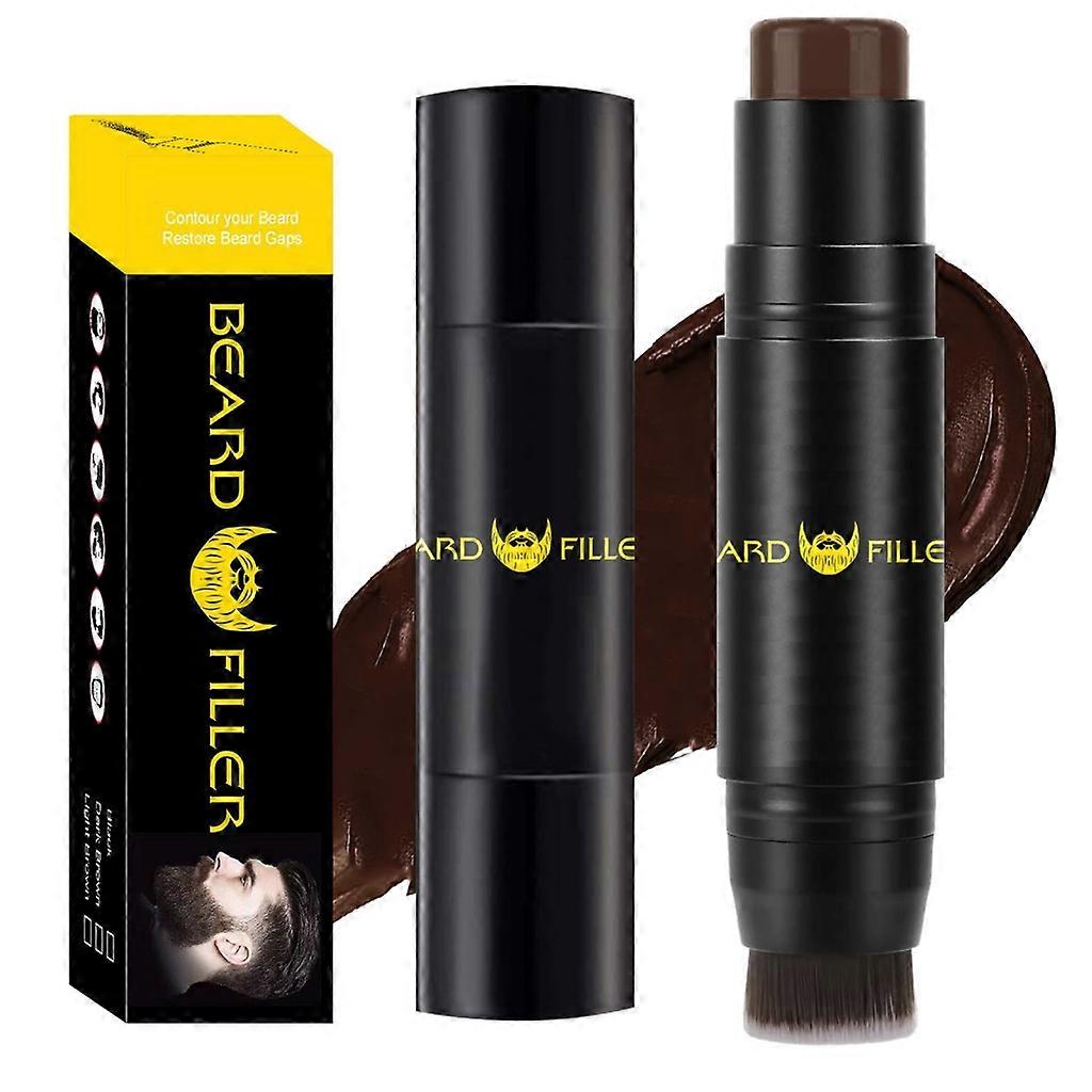 2 in 1 Beard Filler and Brush for Men Cream Pen Creates Natural Looking Beards