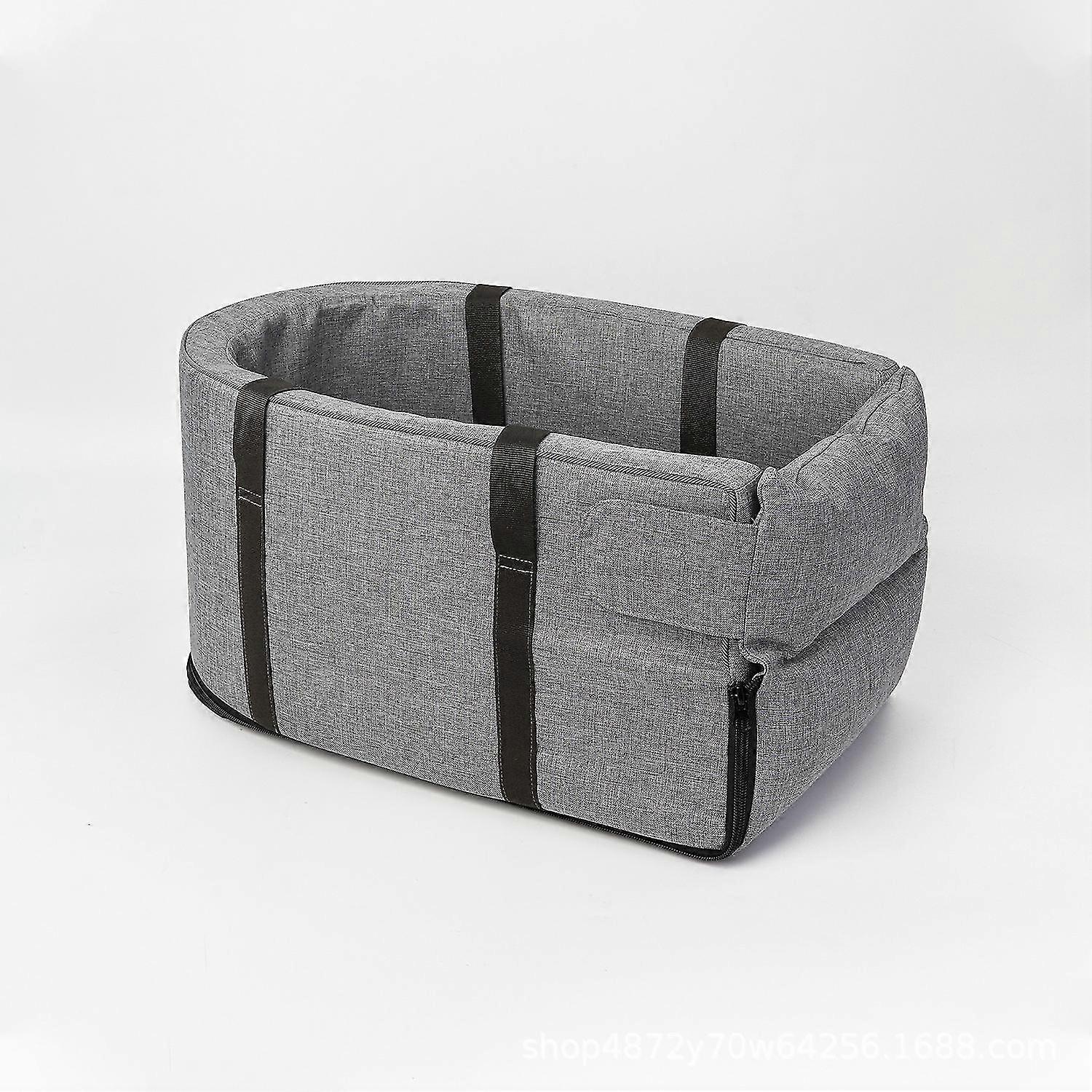 Dog Car Booster Seat on Car Armrest, Removable Washable Car Center Console Dog Kennel for Small Pet Dog Cat Puppy Under