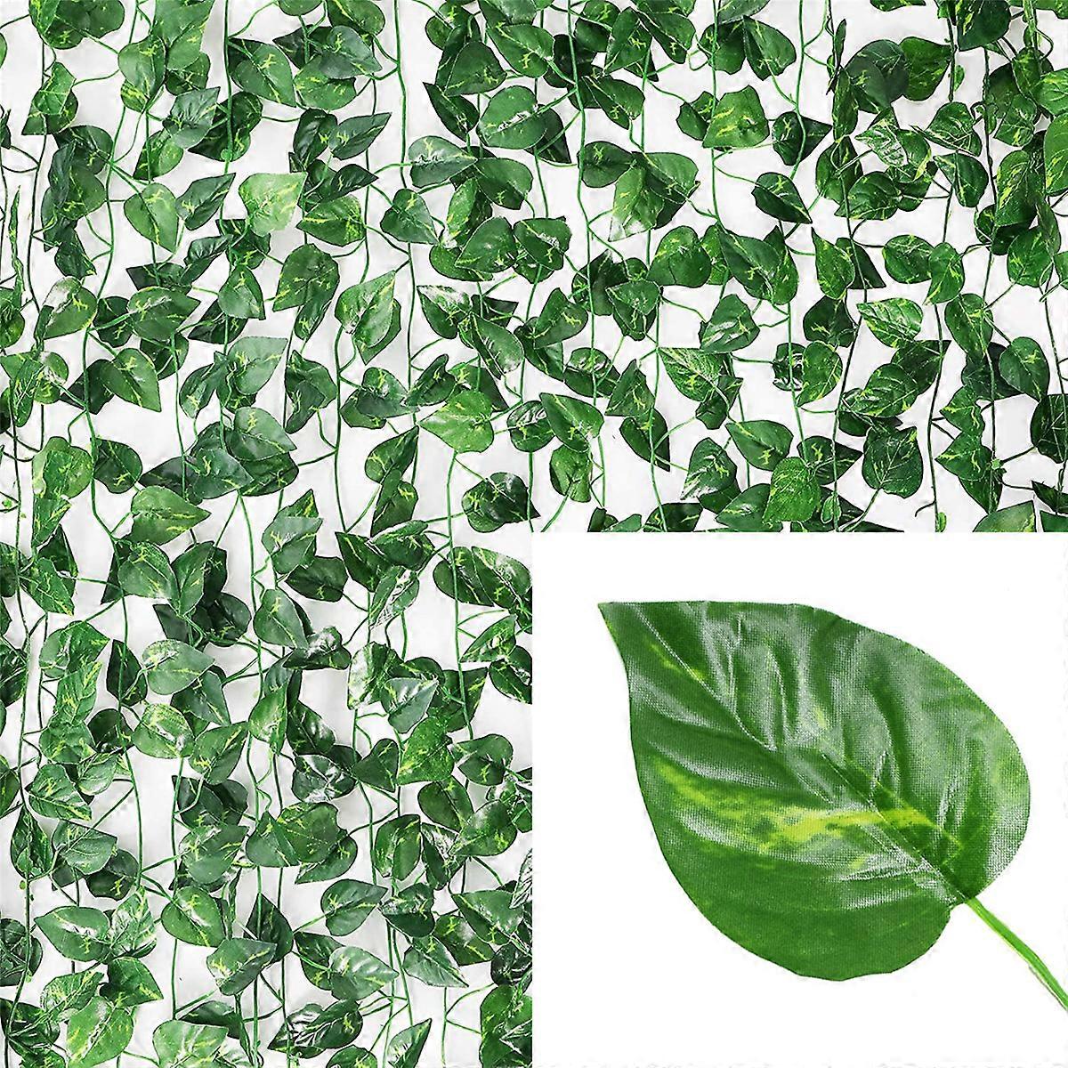 Fake Ivy Leaves Artificial Ivy Greenery Garlands Hanging Plant Vine for Wedding Wall Party Room Astethic Stuff Decor