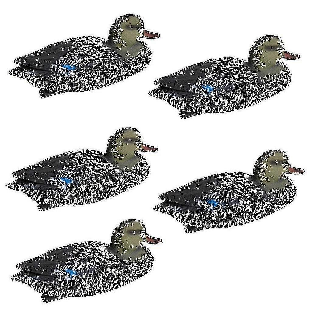 5pcs Stockente Jagd Köder Set Garten Hof Dekor Jäger Greenhand Ausrüstung Jagd Köder Ornamente-d