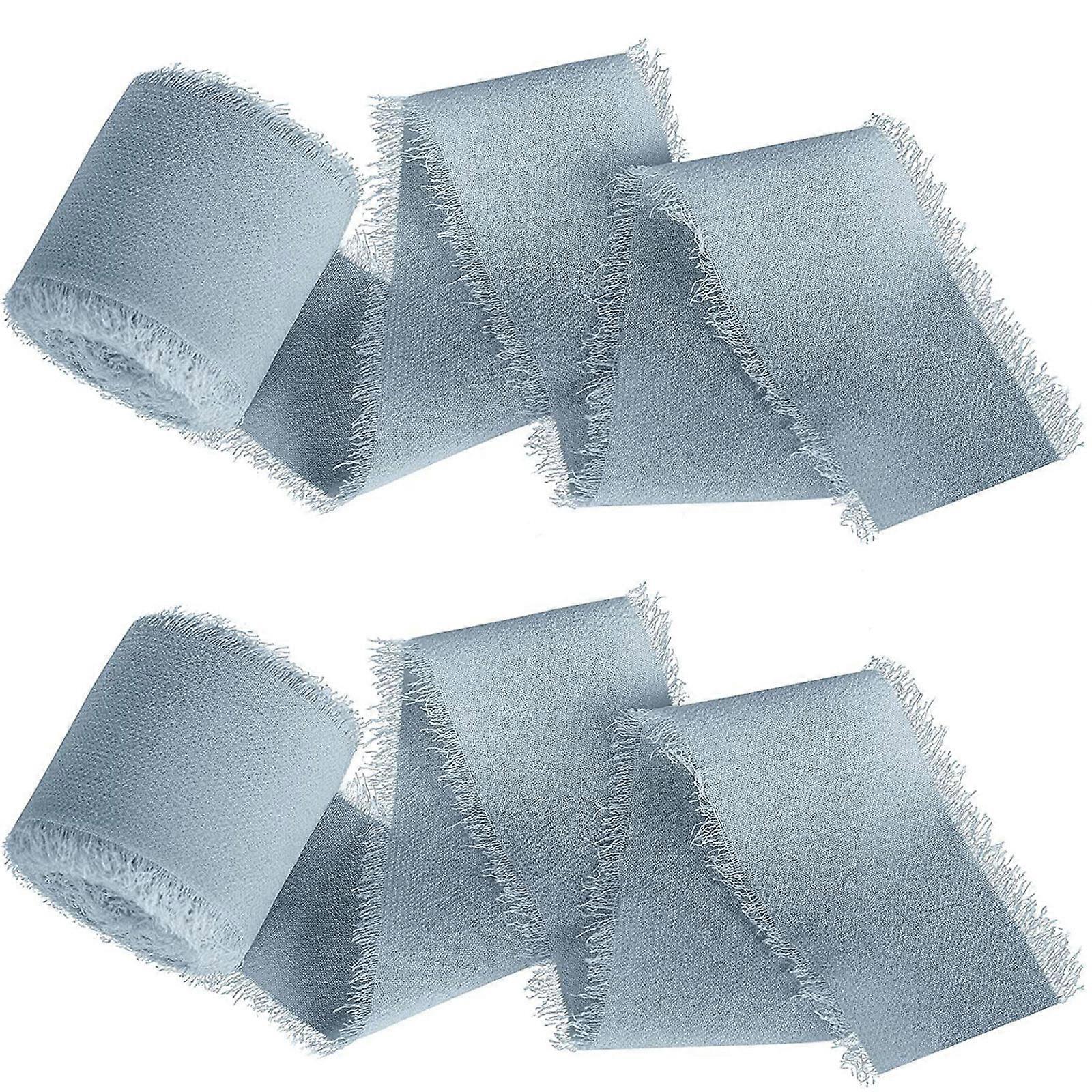 Nastro di seta di chiffon con frange fatte a mano Nastri di colore misto