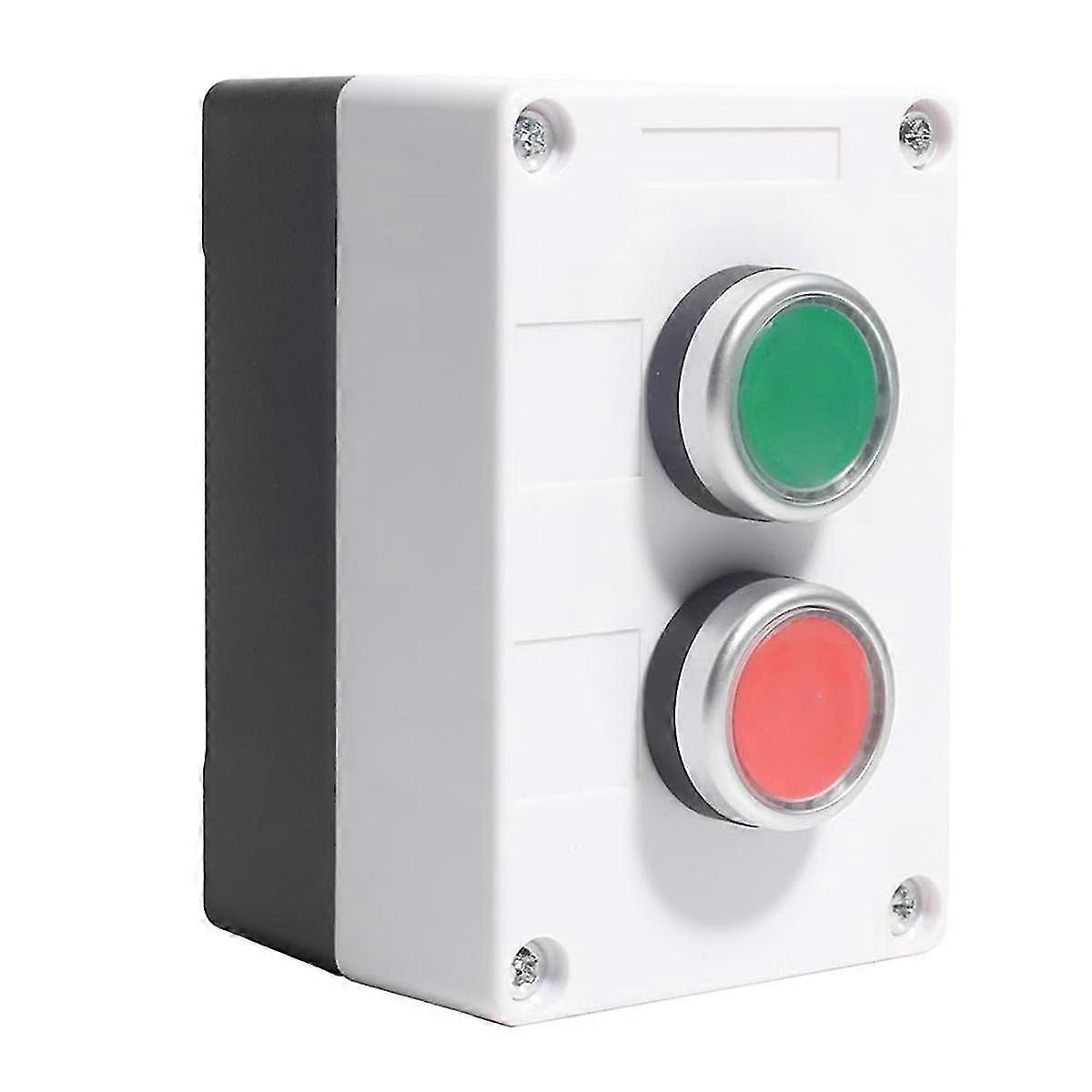Rain Proof Up-Down Switch Control Station, Momentary Push Button Station Red Green Sign Pushbutton S