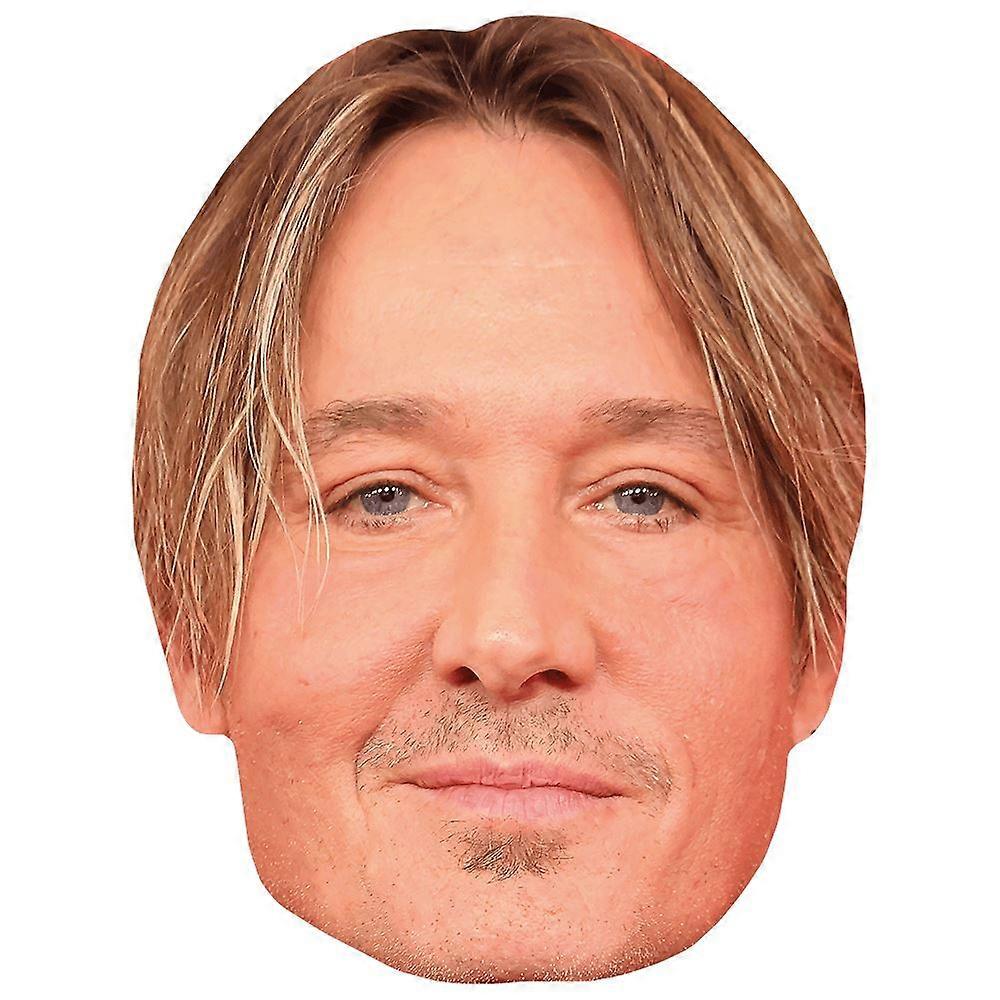 Keith Urban (Stubble) Celebrity Mask, Flat Card Face