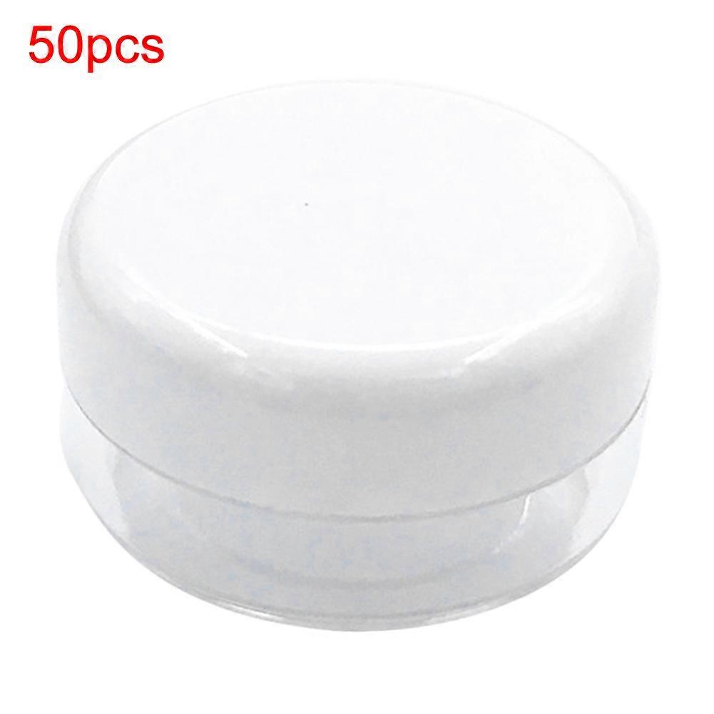 50Pcs/Set 5g Plastic Creams Makeup Transparent Empty Cosmetic Jar Storage Bottle