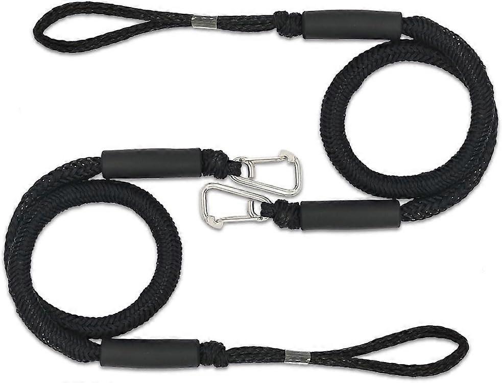 2 zestawy liny bungee dock, liny cumowniczej łodzi, liny cumowniczej łodzi, mostu pontonowego, kajaka, kajaka, motorówki