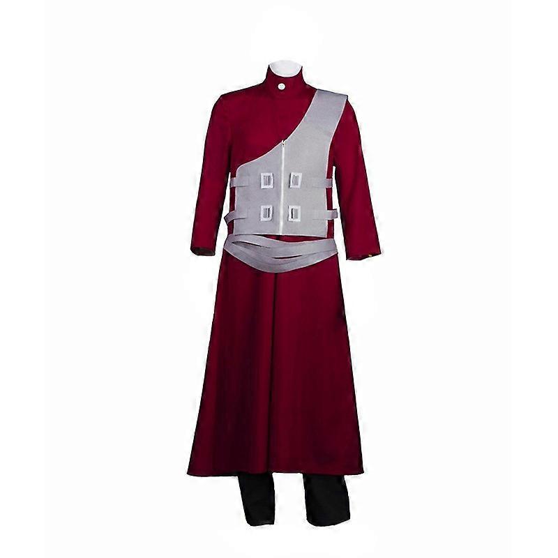 2023 Neue CosDaddy Gaara Cosplay Kostüm Erwachsene Herren Mantel Hose Weste Anzüge Halloween Party Kostüm