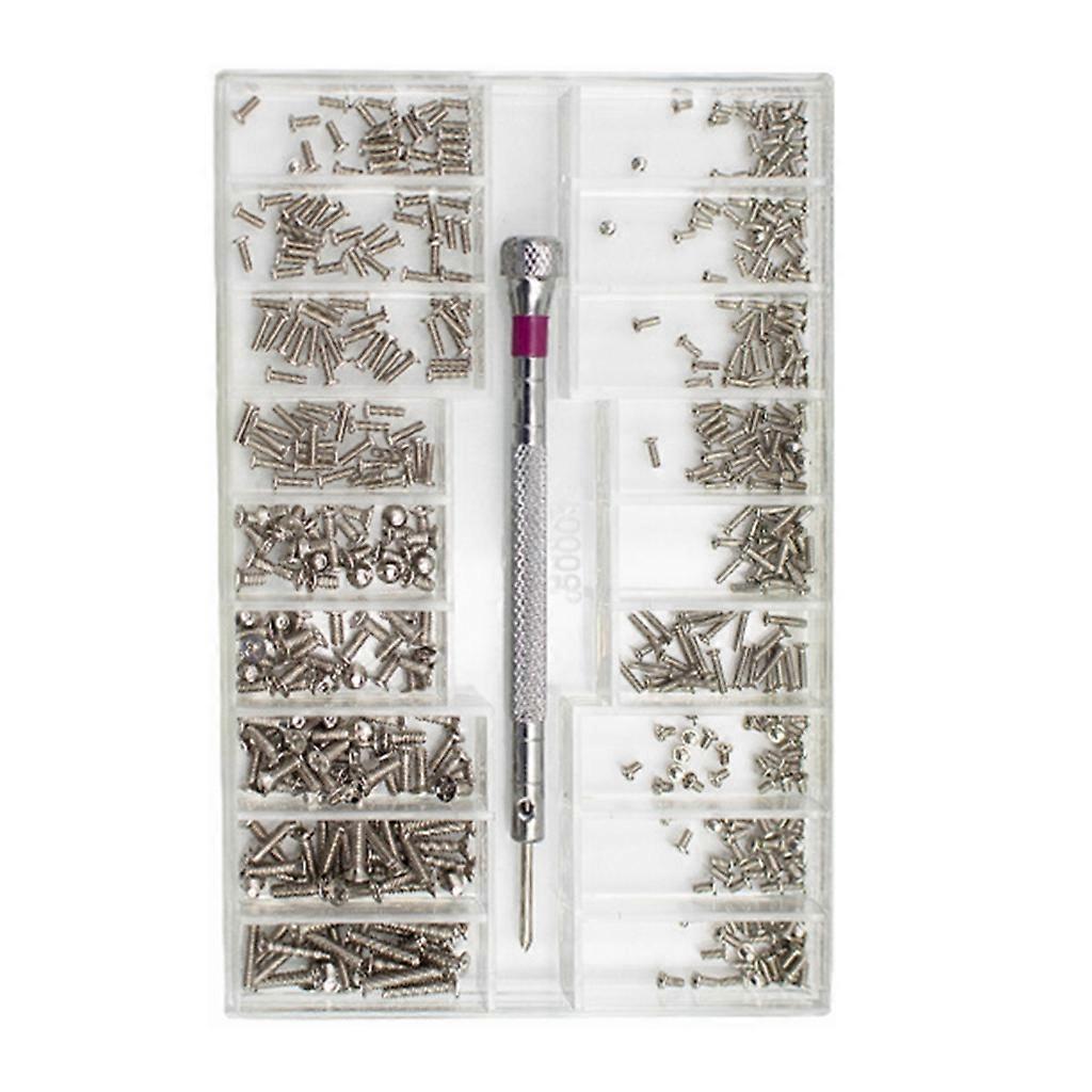 500Pcs 18 Types Laptop Notebook Computer Replacement Electronic Screws Kit