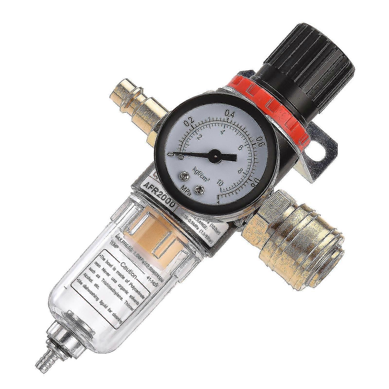 New Models Pressure Reducer Compressed Air Maintenance Unit, 1/4 Inch Compressed Air Regulator With Particulate Filter And Water Separator Quick Coupl