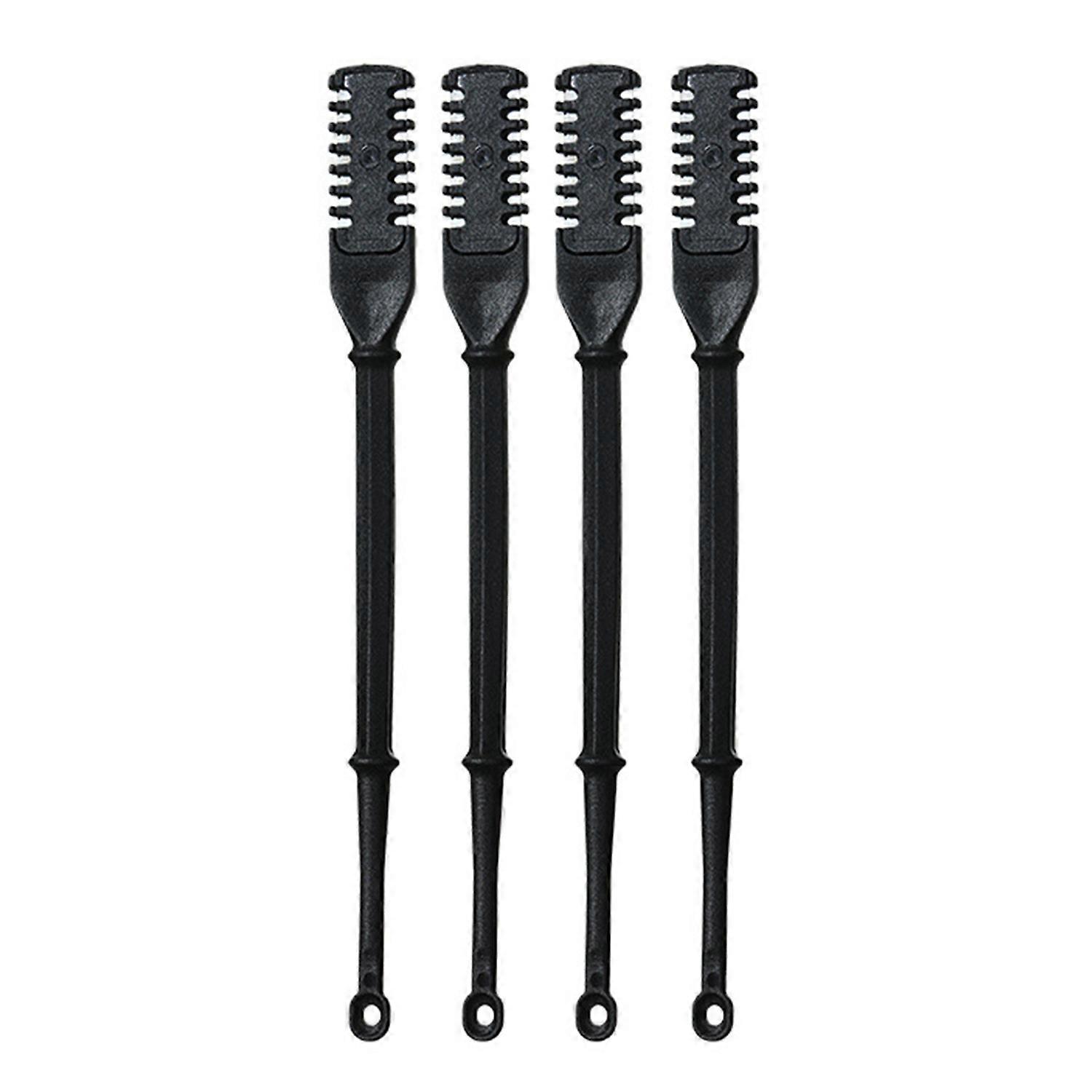 4 stk nesehårtrimmer dobbeltsideblader nesebor hårfjerner verktøy roterende nesehårklipper for menn