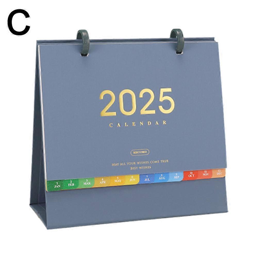 2025 Month to View Desk Calendar Home Office Table Work Calendars Planner Notes