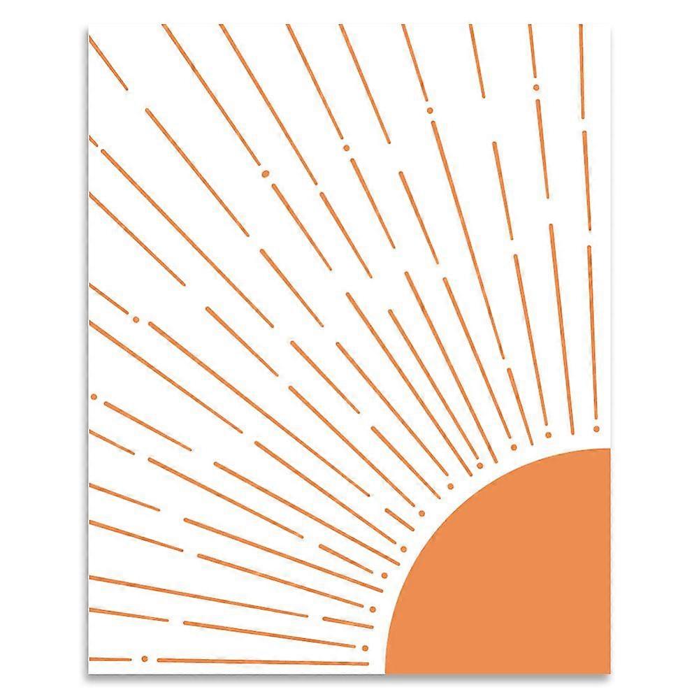 Rectangle with Face Pattern Paper Party Decoration Sun 350x280mm