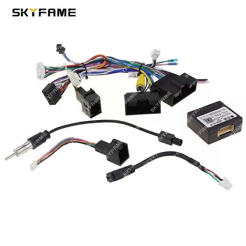 Applies to Car 16pin Wiring Harness Adapter Canbus Box Decoder Android Radio Power Cable For Ford Focus F150 Ranger Escape RZ-FD09