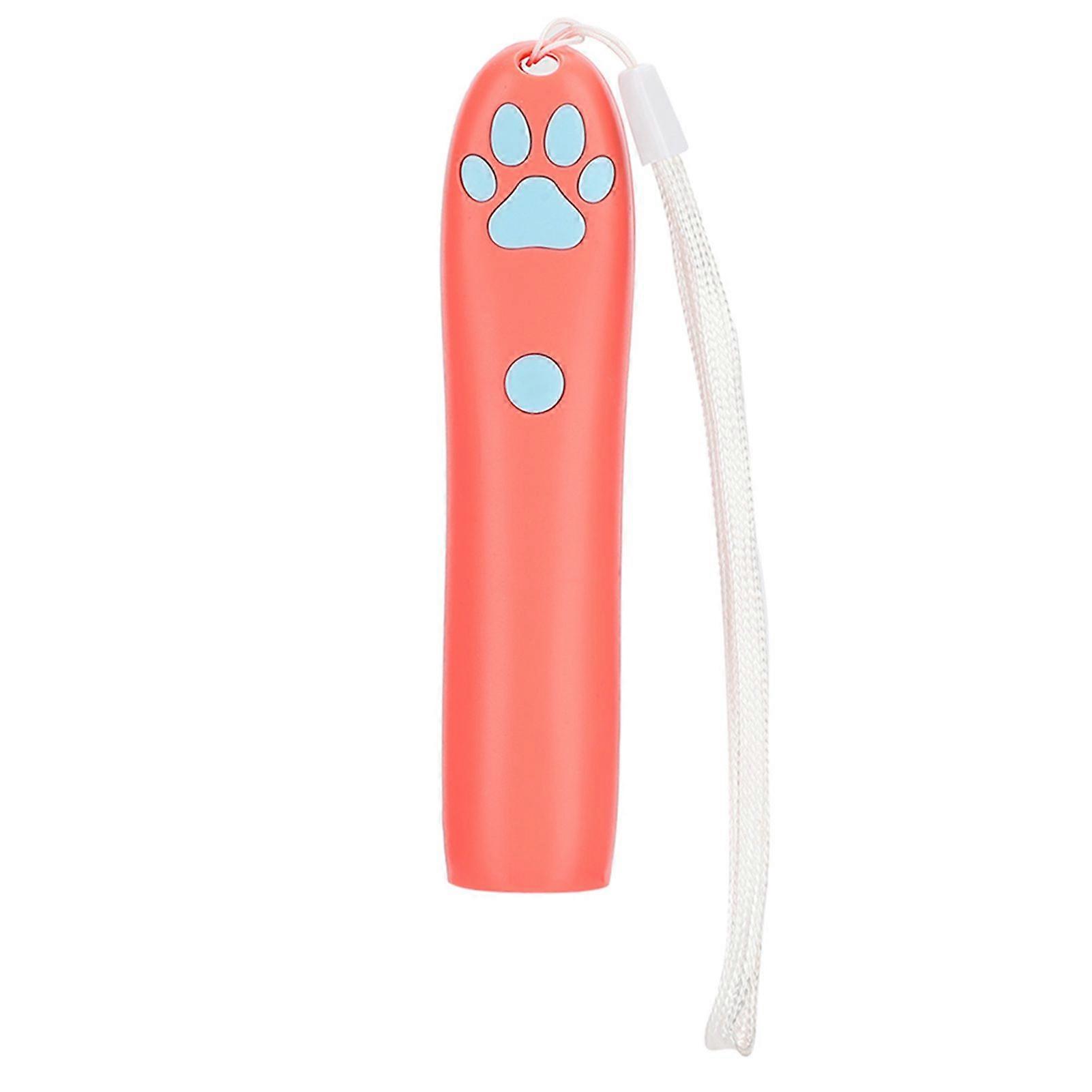 Pet Electric Pointer Paw Shaped Cat ToyKitten Play Interactive Funny Playing LED LightPink