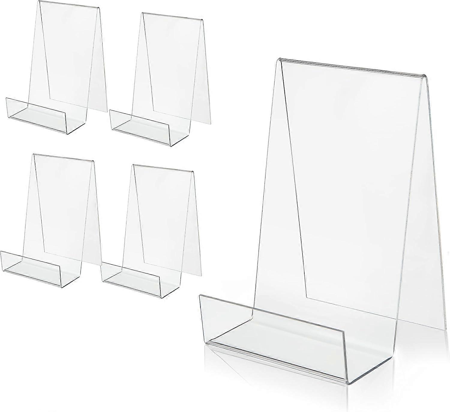 Acrylic Book Easel Stand, Clear Display Stand for Books and Art, Adjustable Size, Durable Material, Modern Style