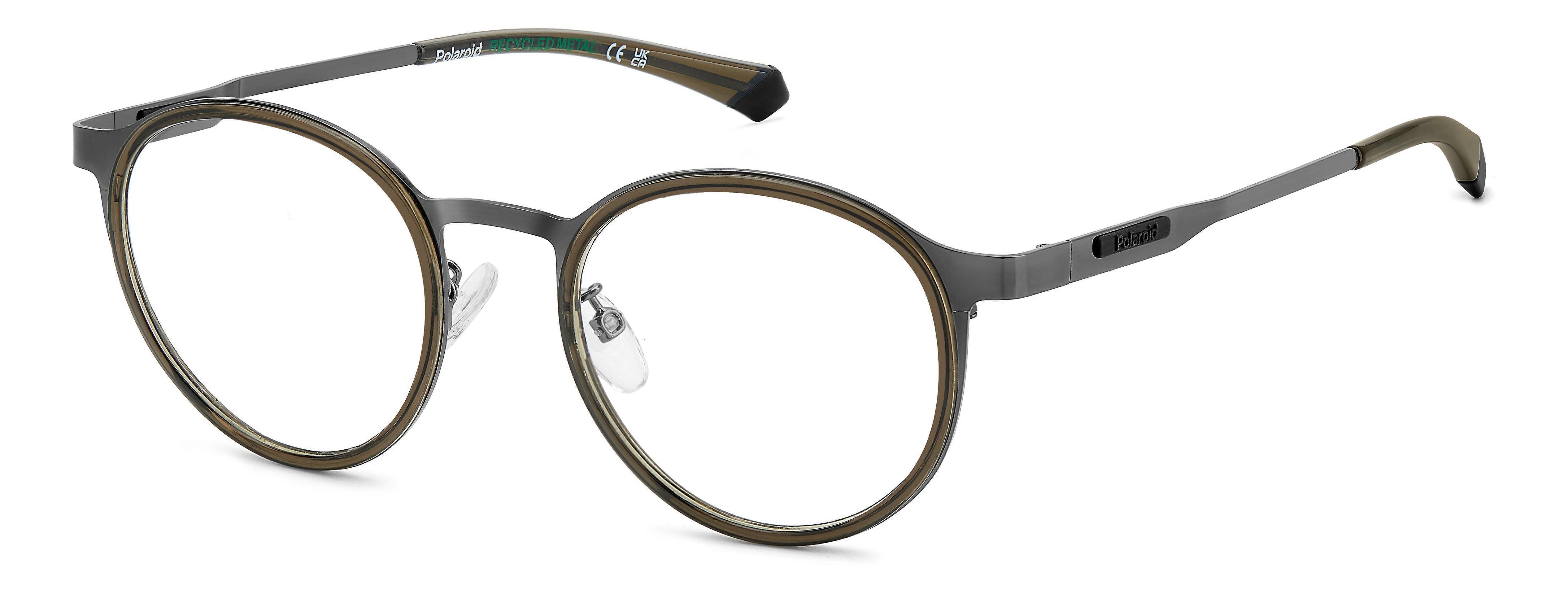 Eyewear Frames POLAROID PLD D550/G KJ1 DARK RUTHENIUM 48/19/145 MAN
