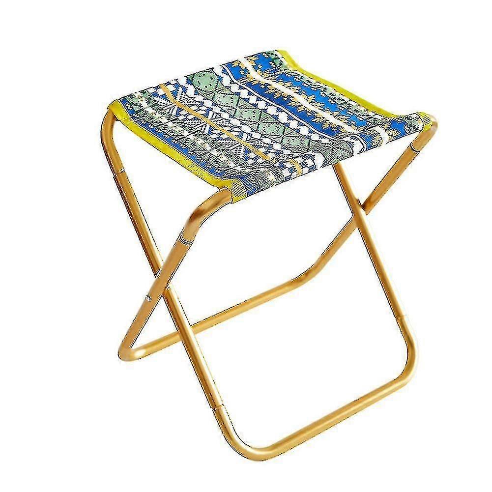 Folding Chair Ethnic Style Camping Bench Portable Folding Stool Outdoor Walking Hiking