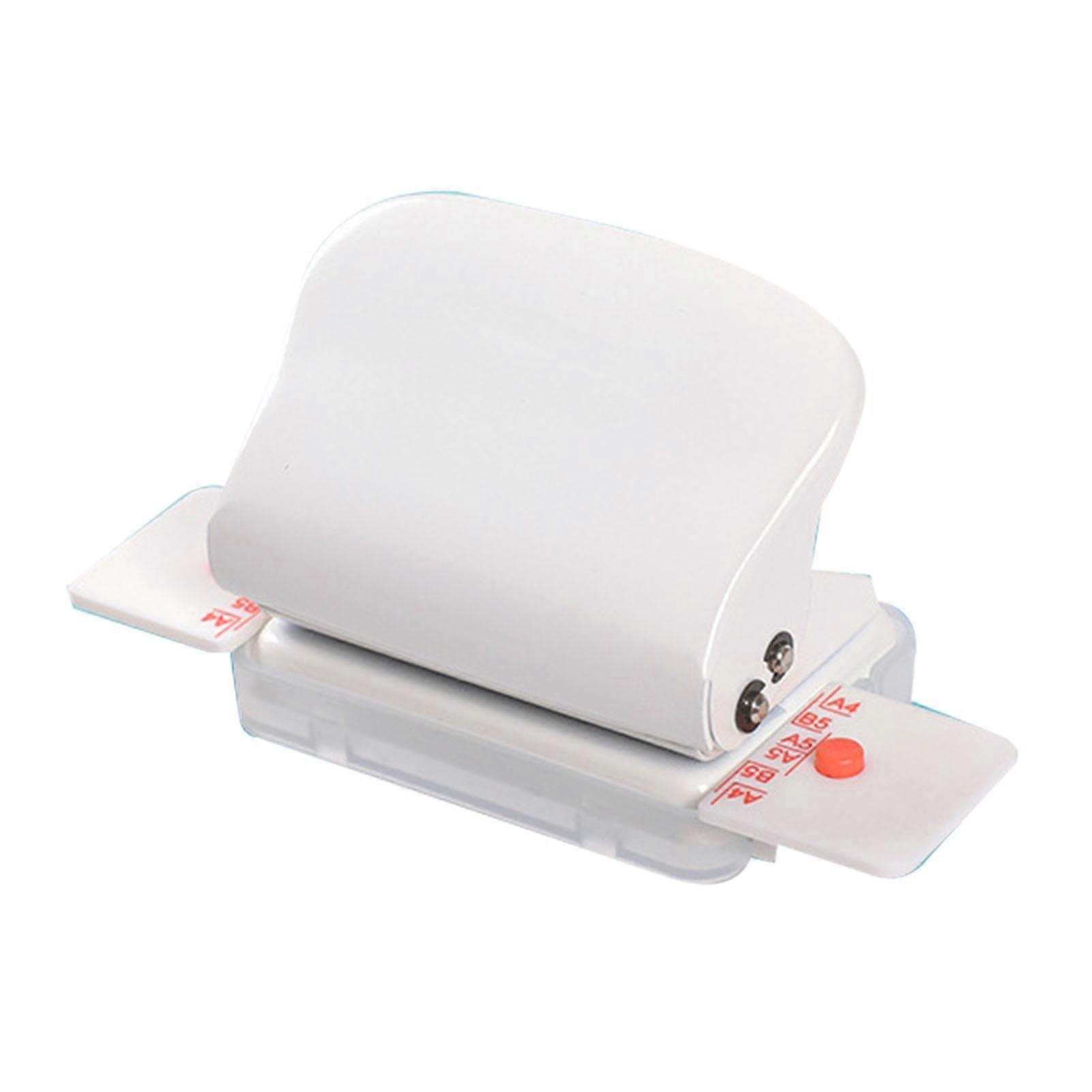 Mini Book Binding Machine Multiple Holes Fast Accurate Manual Coil Binding Machine for Office School Home White
