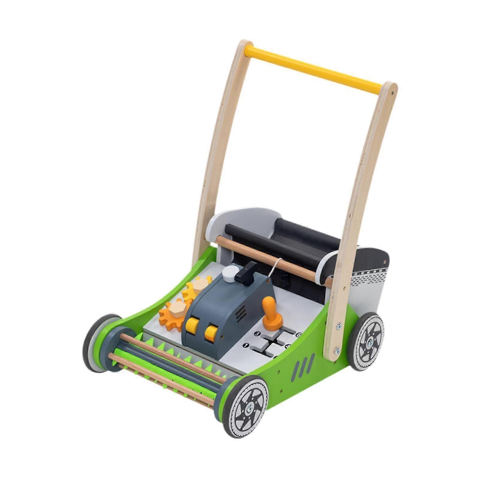 Wooden Baby Push Cart Motor Skills Push Pull Toy for Baby Boys Girls Age 1-3