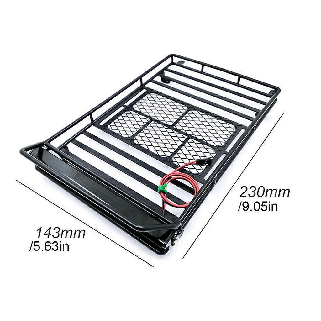 RC Car Roof Luggage Rack Metal Roof Rack Luggage for Carrier Tray for 1 ...