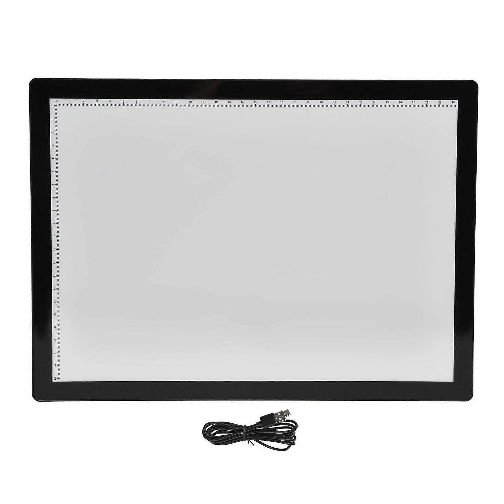 Kopierbrett A4 LED Soft Lighting Augenschutz USB-Aufladung Zeichnung Tracing Tool