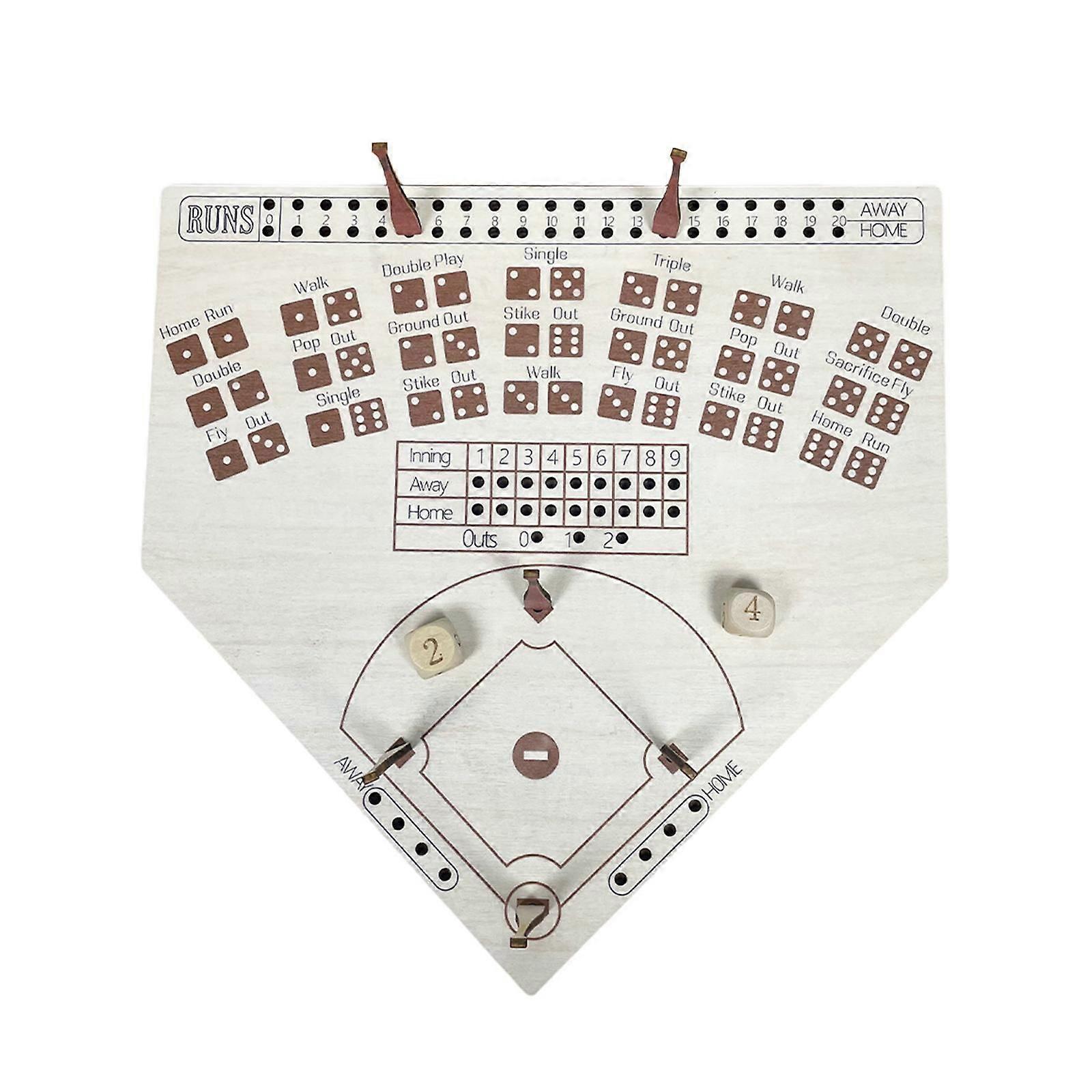 Baseball Dice Board Game Desktop Board Game Professional Party Tabletop Game