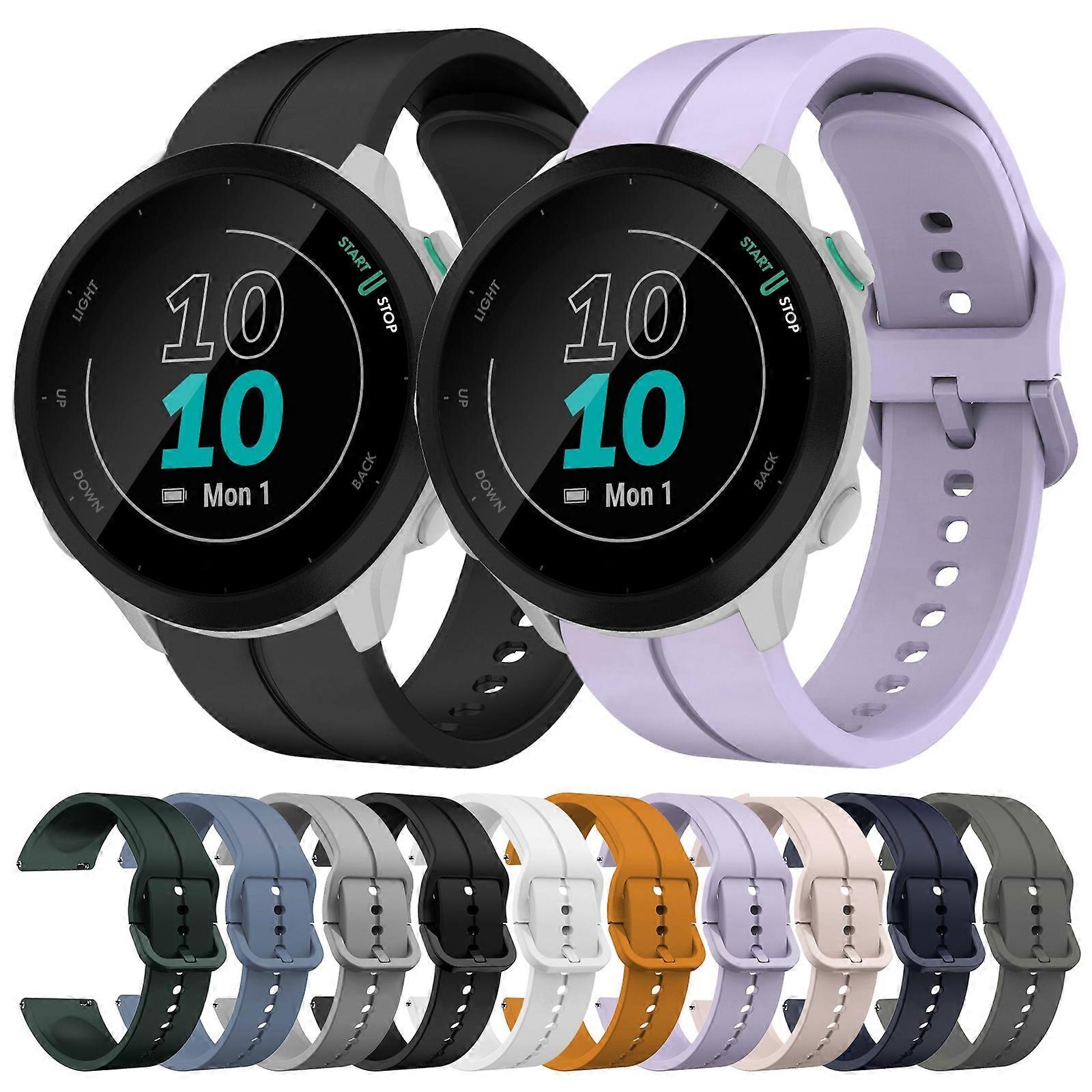 Til Garmin Forerunner 55 20mm Loop Silikone Urrem