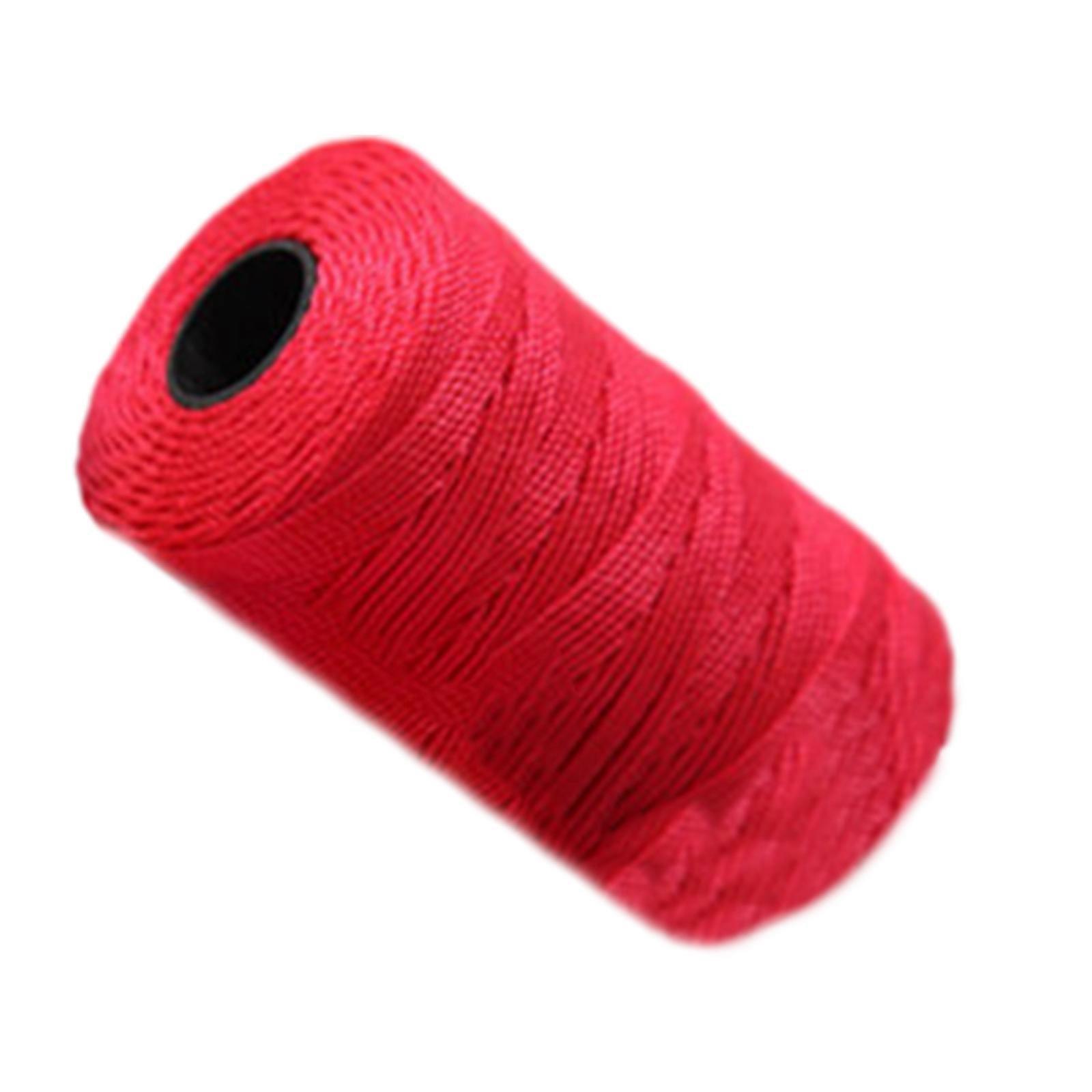 Sewing Thread Polyester Threads Strong Durable Twine Twisted Thread for Hand Machine 1.5mm Thick Thread Macrames Cord  18 big red