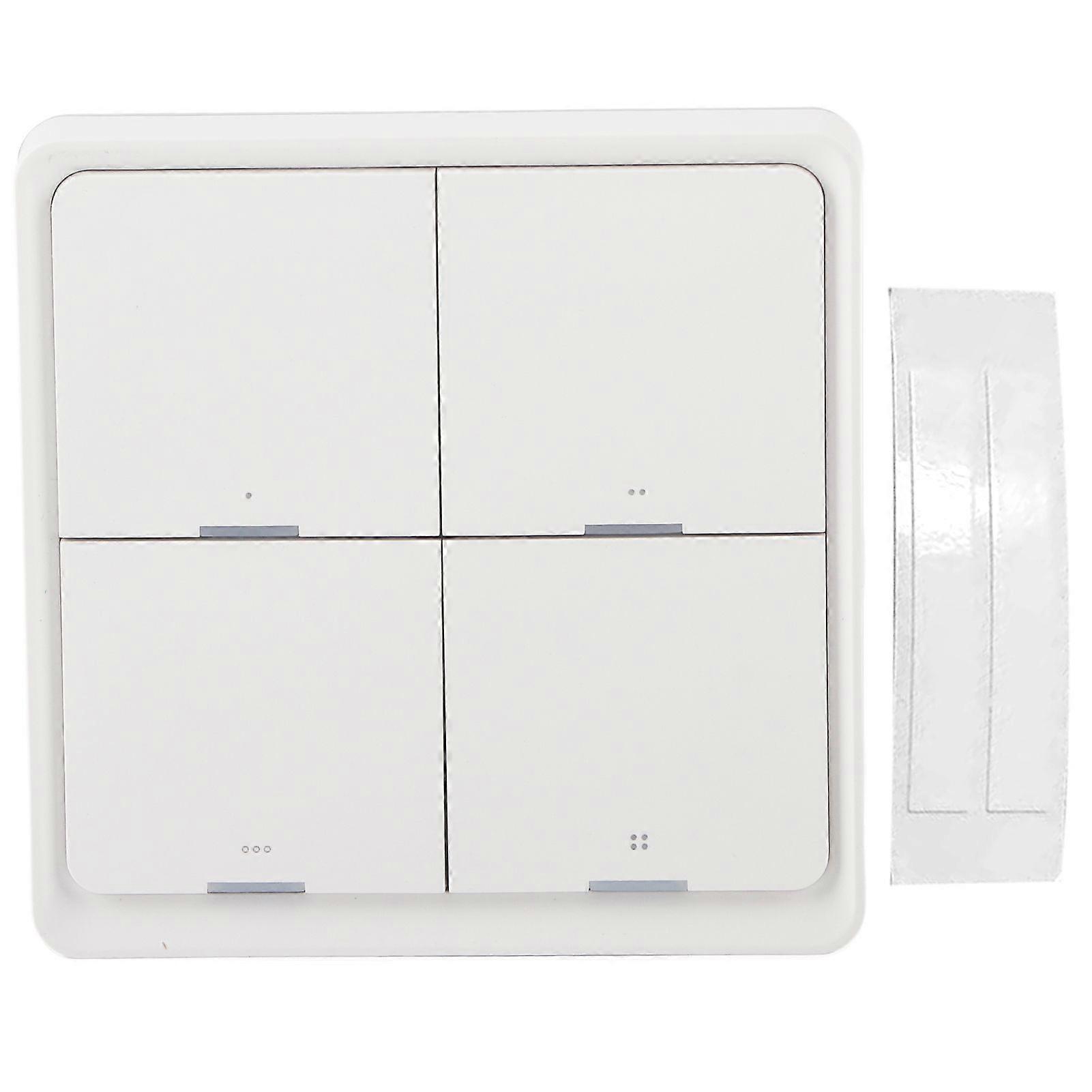 Wireless Scene Switch Intelligent 4Way Panel Wall Switch Mobile Phone APP Control for ZigBee