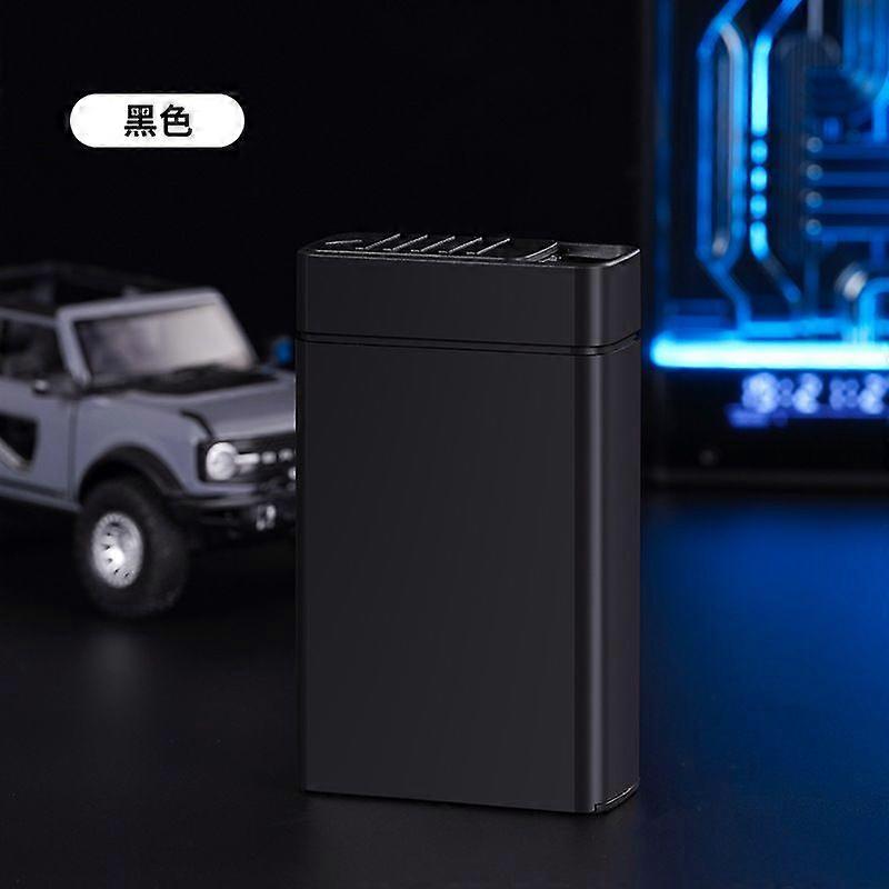 Factory Direct Sales Creative Trending Cool Magic Rechargeable Cigarette Case Lighter 20 Pcs Hidden Pull-Out Cigarette Case